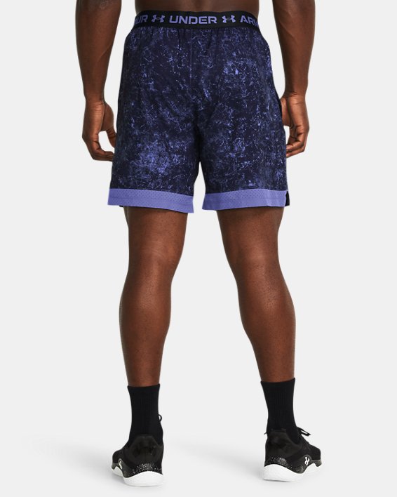 Men's UA Vanish Woven 6" Printed Shorts in Purple image number 1